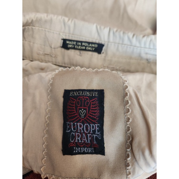 80s Tan Trench Coat - Picture 4 of 4